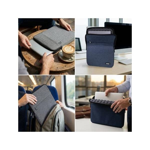 Laptopfodral - Nilox Tech Sleeve 17.3" - Stöttålig - Elegant design - Extra fack