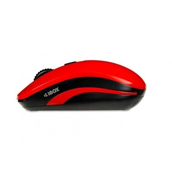 IBOX LORIINI LANGA PADATON RF ILMANJOHTO OPTIIKKI 1600 DPI (IMOF008WR) musta, Punainen