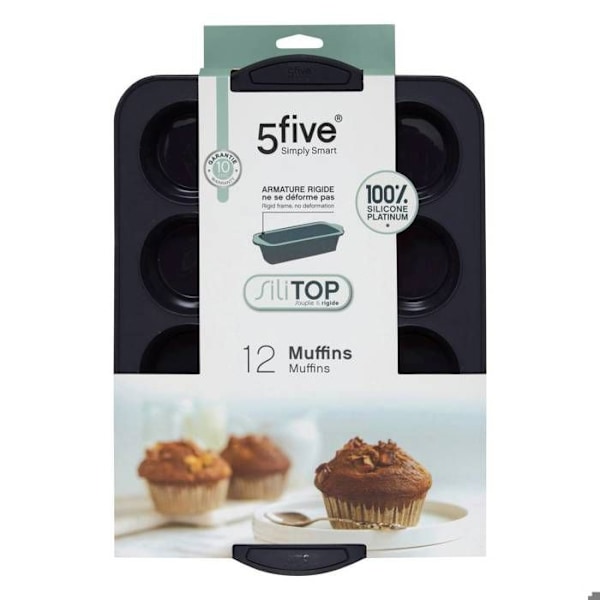 Muffinsform - Gourmethemlighet - 12 hål - Silikon - Taupe - Ugns- och mikrovågssäker Mol