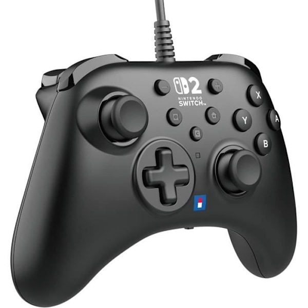 Langallinen ohjain - HORI - Horipad - Nintendo Switch ja Switch 2 - Nintendo C - painikkeet - ohjelmoitavat takapainikkeet - Musta Svart