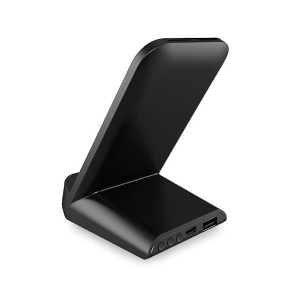 Trådløs oplader - KSIX - QC 15W - Kompatibel med alle smartphones - Minimalistisk design - Integreret ventilator Svart