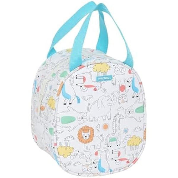Säck för allt - SAFTA - FÖRSKOLA Zoo - Beige - 19 x 14 x 22 cm - Maximal motståndskraft Beige