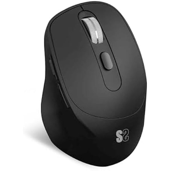 SUBBLIM Comfort Ergo Dual Mouse -paristo, musta musta