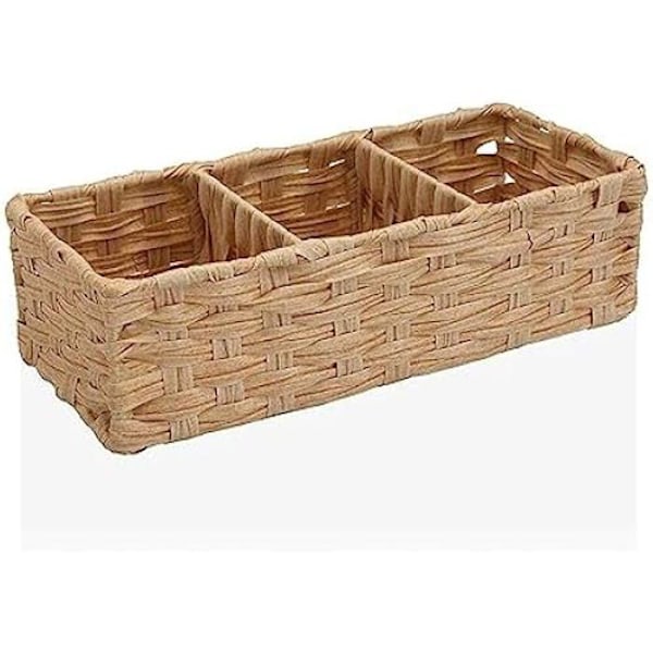 Kori - VERSA - 3 polyeteeniosastoa - Vaaleanruskea - 15,2 x 10,2 x 35,6 cm Ljusbrun