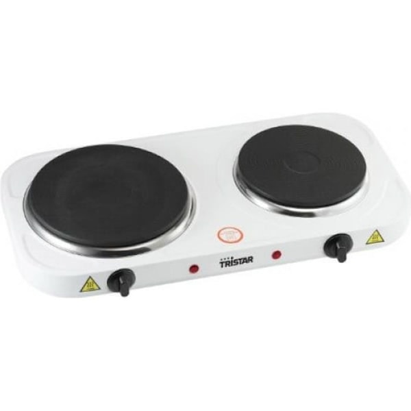 Tristar Dobbelt kogeplade KP-6245 2500 B 15,5/18,5 cm Hvid