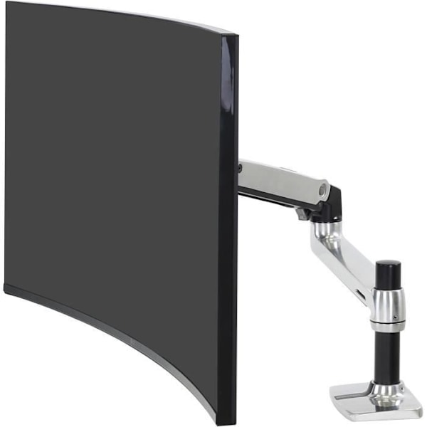 Skærmstøtte - ERGOTRON - LX Bordmonteret LCD-arm - Poleret aluminium - Vægt 3.6 kg - Skærm op til 24 tommer Sort