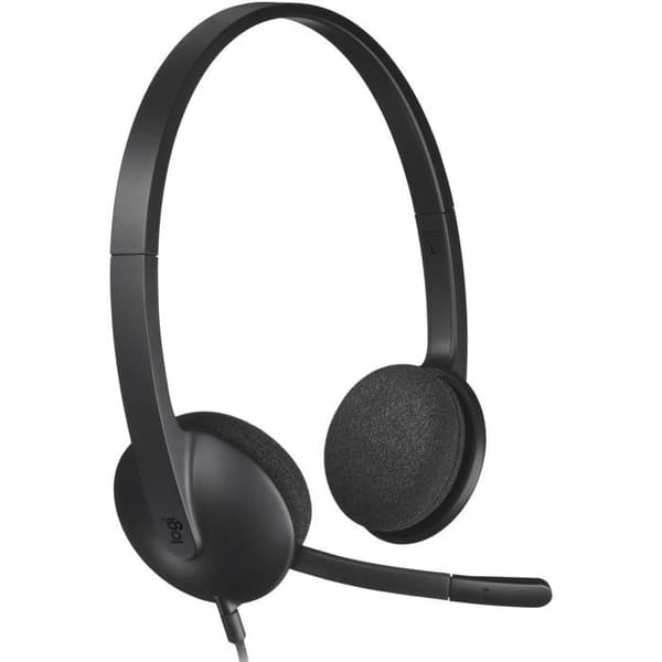 Hörlurar - Trådad - Logitech - H340 - USB - Antistörning - Svart