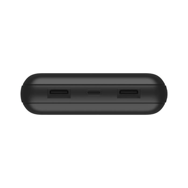Bärbar laddare - BELKIN - 20000 mAh - 15 watt - 3 utgångsanslutningar (2 x USB, USB-C) svart