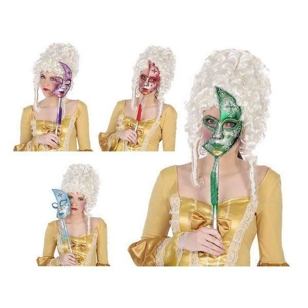 Mask - BigBuy - Måne Glitter - Vuxen - Fest - Unik Atmosfär