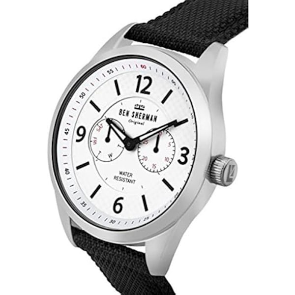 Ur - BEN SHERMAN - WB069WB - Rundt - Nylon - Mineralglas - Analog