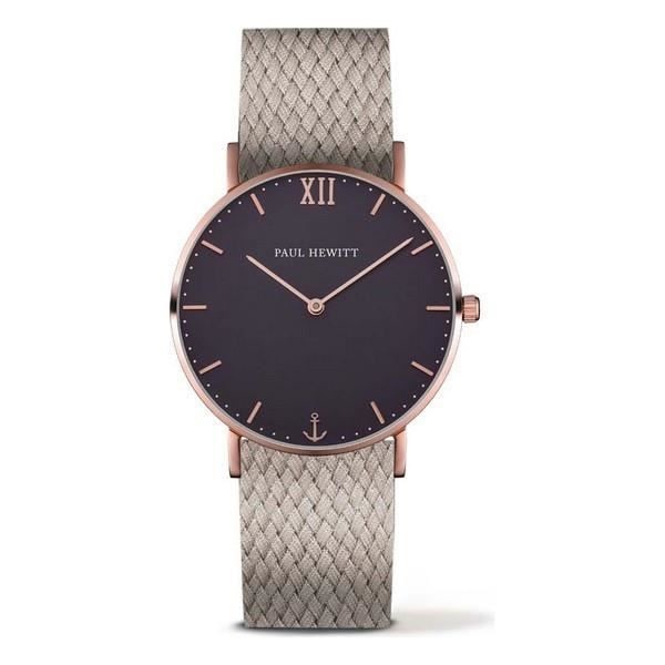 Klocka - Paul Hewitt - PH-SA-R-ST-B-25S - Ø 39 mm - Kvarn - Grå Rosa Nylon Grå rosa