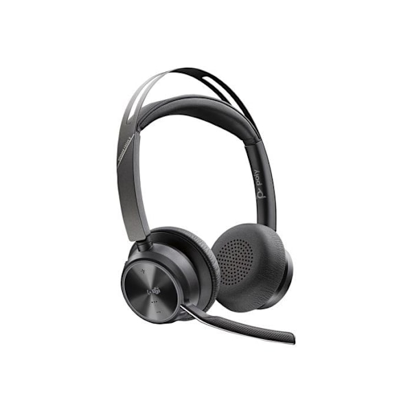 HP Poly Voyager Focus 2 computer On-ear headset Bluetooth Stereo sort Støjreducerende headset