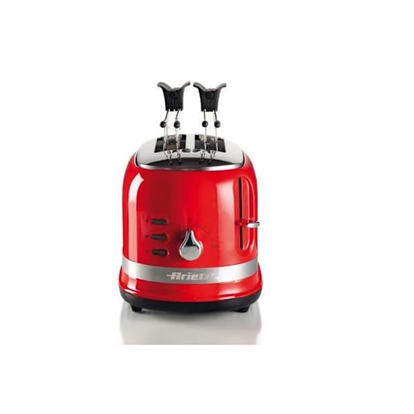 Leivänpaahdin - Ariete - Moderna - 2 viipaletta - 815W - Punainen Röd