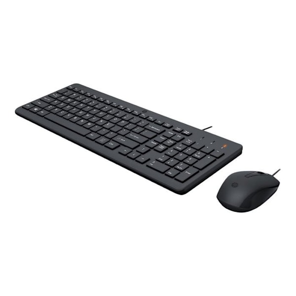 Näppäimistö ja hiiri - HP - 150 - Langallinen - AZERTY - Musta