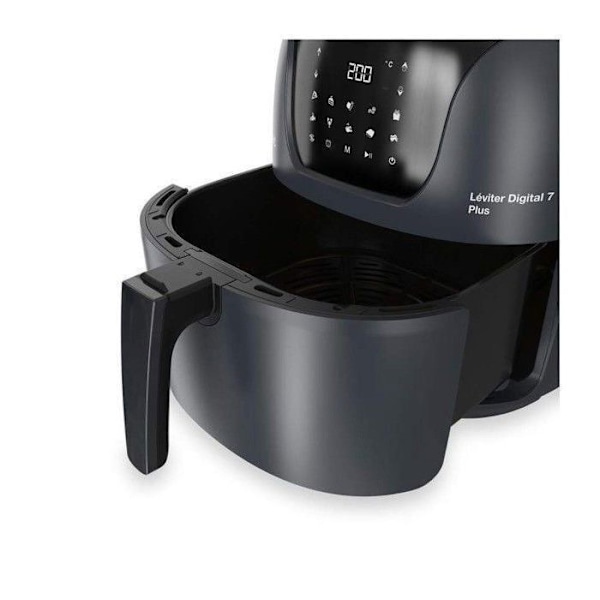 Fritøser uden olie - SOLAC - FA1800D - 7 L - 1800W - Sort Svart
