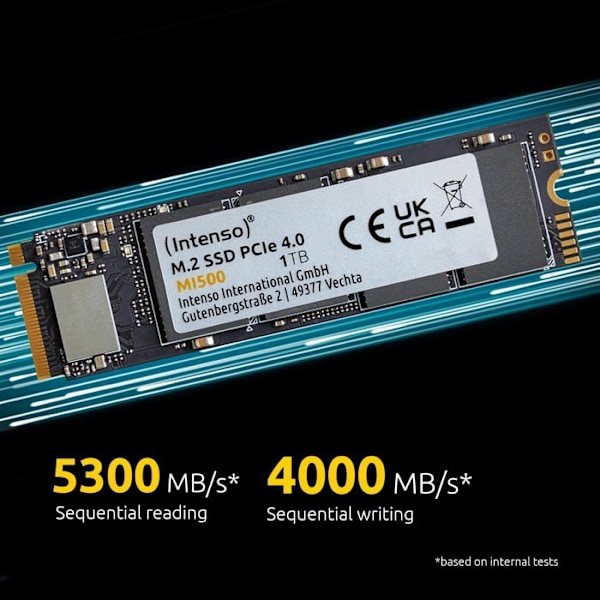 Intenso 500 GB SSD Intern NVMe/PCIe M.2 PCIe NVMe 4.0 x4 detail 3836450