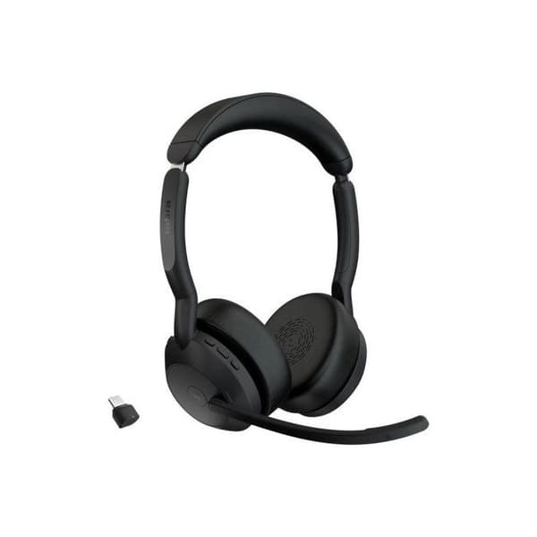 Headset - Bluetooth - trådlöst - USB-C - Jabra - Jabra Evolve2 55 MS Stereo - headset