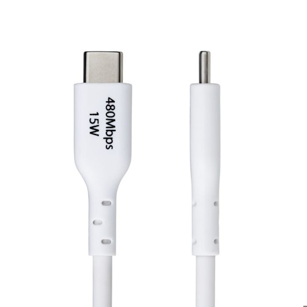 USB-latauskaapeli - STARTECH.COM - USB-A:sta USB-C:hen - 2m - 3A - USB 2.0 - Valkoinen