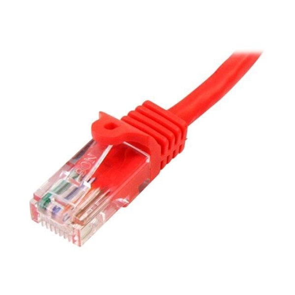 Cat5e UTP netværkskabel uden krog - STARTECH - 50 cm Rød - PoE kompatibel