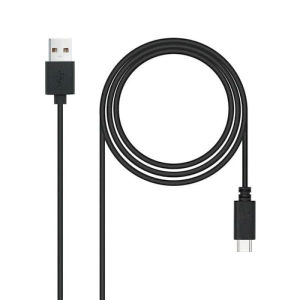 USB-kaapeli - NANOCABLE - 10.01.2103 - USB A -> USB C - 3 m - Musta Svart