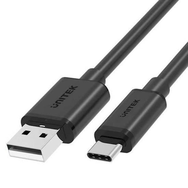 UNITEK USB C - USB A KAAPELI - NOPEA LATAUS 5 V-3 A - USB 2.0 480 MB