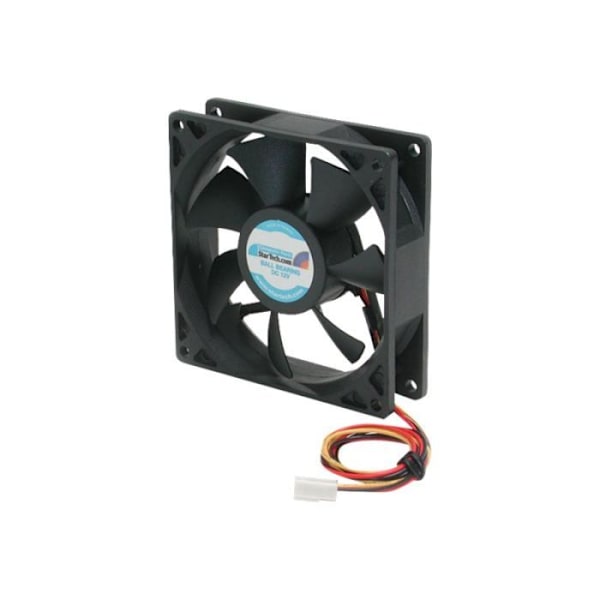 StarTech.com Datorfläkt med TX3-kontakt - Fläktsats - 92mm Svart