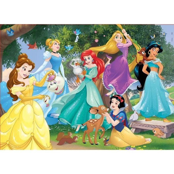 Disney Princesses träpussel - EDUCA - 100 bitar - För barn från 6 år Strålande färger