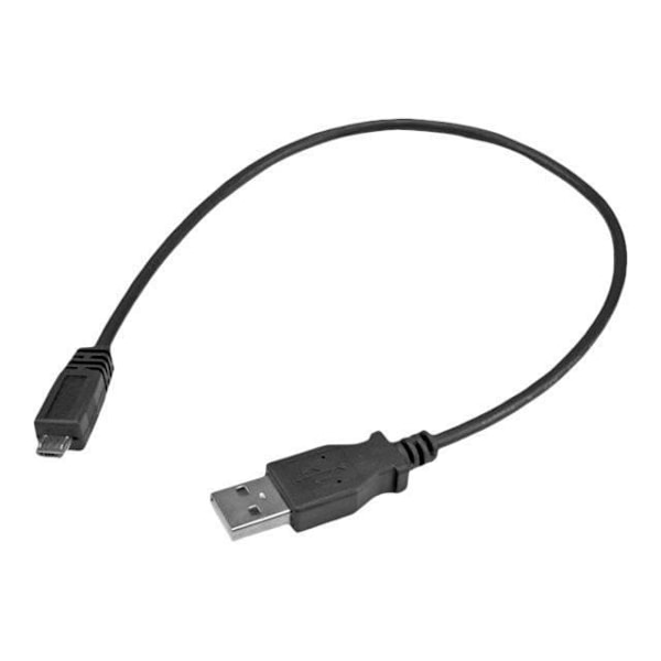 1 m USB 2.0 A - Micro B -kaapeli - STARTECH - Musta - Elinikäinen takuu