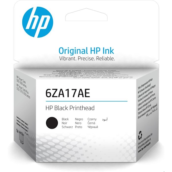 Trykhovede - HP - 6ZA17AE - Sort - Kompatibel Smart Tank - Trådløs inkjet