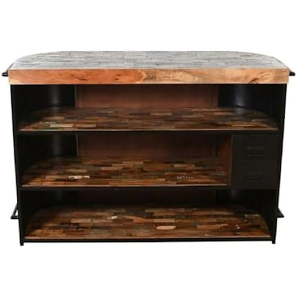 Bar Møbel - HOME ESPRIT - 170 x 110 x 66 cm - Multifarvet - Til Stue - Voksen Flerfärgad
