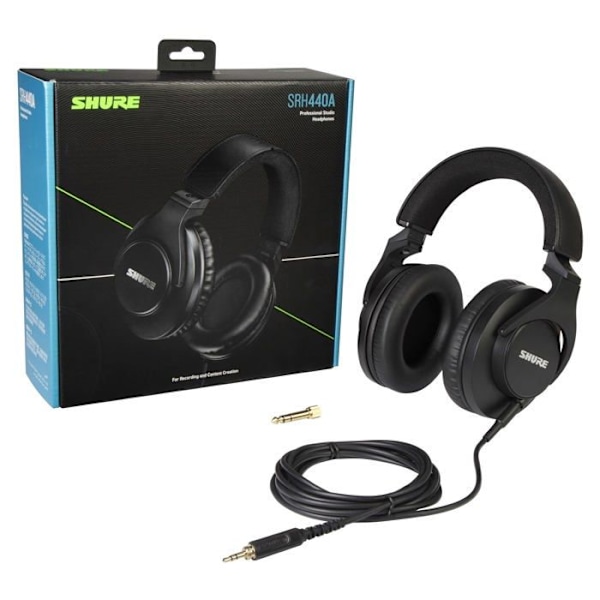 HiFi-hovedtelefoner - Shure - SRH440A - Circumaural - Kablet - Støjisolering