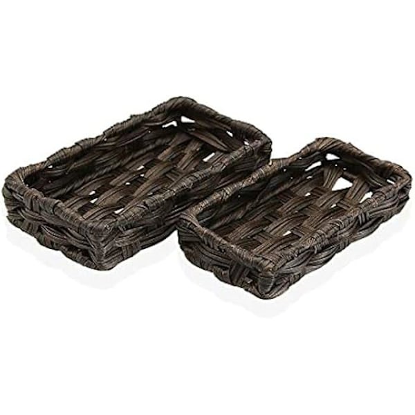 Korisitti - VERSA - Tummanruskea - Polyeteeni - 11 x 4 x 20 cm - 2 kpl:n setti Mörkbrun