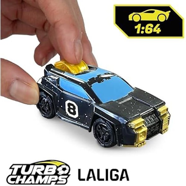 Turbo Champs LaLiga Stadio, jossa on 2 eksklusiivista autoa, intohimo jalkapalloon sulautuu autojen tunteeseen, pelaa Flerfärgad