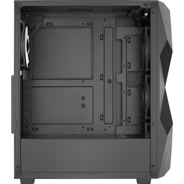 PC-fodral - AEROCOOL - Volcan G v1 (svart) - Medium tower - ATX-format - Utan strömförsörjning