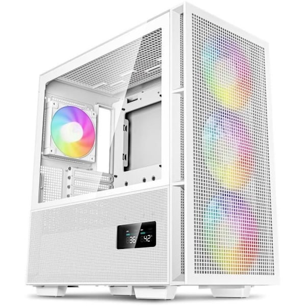 PC-kabinet uden strømforsyning - DEEPCOOL CH560 DIGITAL (Hvid) - Mellemtårn - E-ATX-format