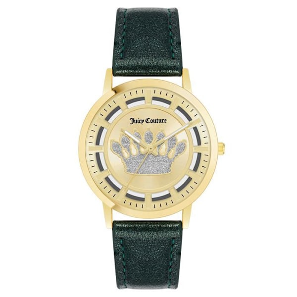 Dameur - Juicy Couture - JC1344GPGN - Læder - Kvarts - 36mm grön/guld