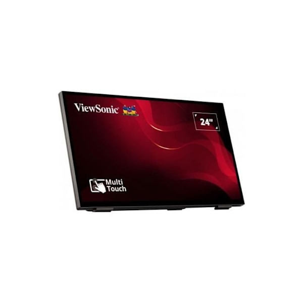 23,8'' ViewSonic TD2465 Sort 16:9 FHD 10pt kapacitiv berøringsskærm VGA, HDMI, DisplayPort, USB og højttalere