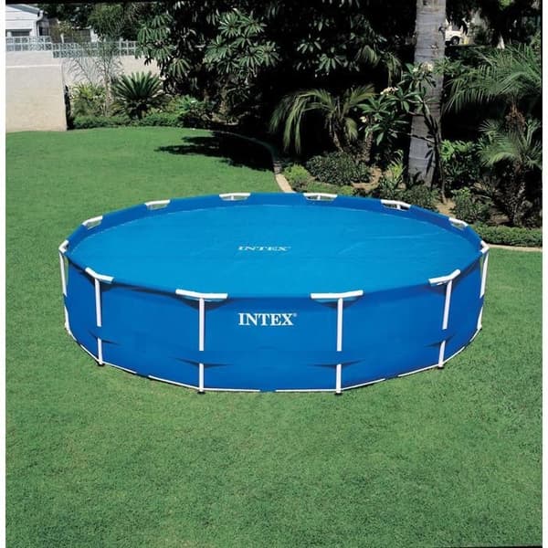 Bubbelpresenning för rund ovanmarkspool, diameter 488 cm Blå