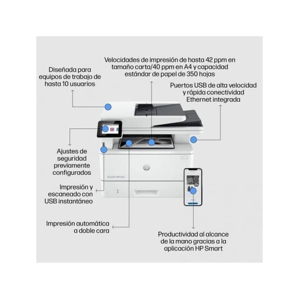HP LASERJET PRO MFP 4102DW -monitoimitulostin