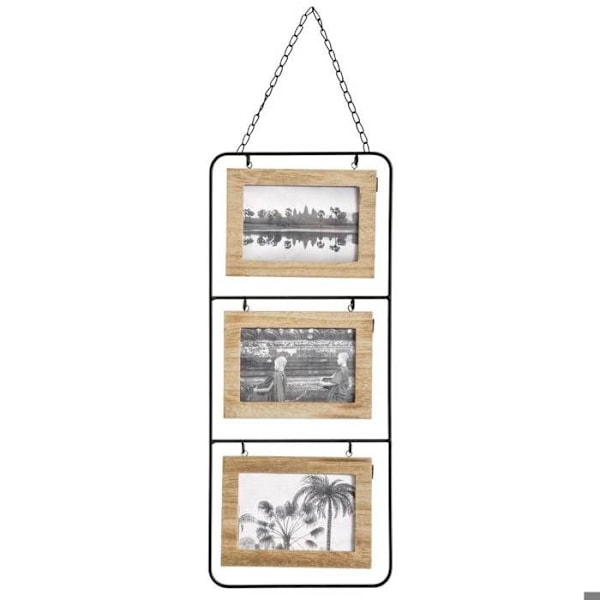 Pêle-mêle - Nomad - 6 foton - MDF - Väggdekoration - Inomhus kastanj