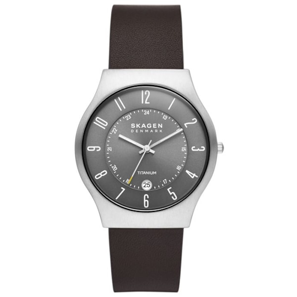 Klocka - Skagen - SKW6909 - Brun Läder - Vattentålig 5 bar - 40 mm kastanj