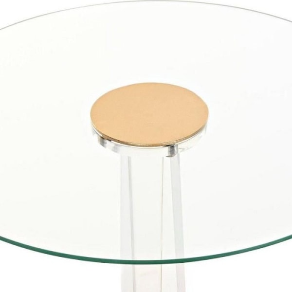 Sidebord DKD Home Decor Guld Metal Akryl (42 x 42 x 60 cm)
