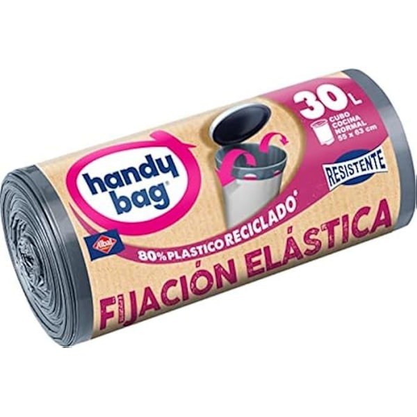 Soppåse - HANDY BAG - FIJACION ELASTICA - 30 liter - 15 enheter - Fästresår