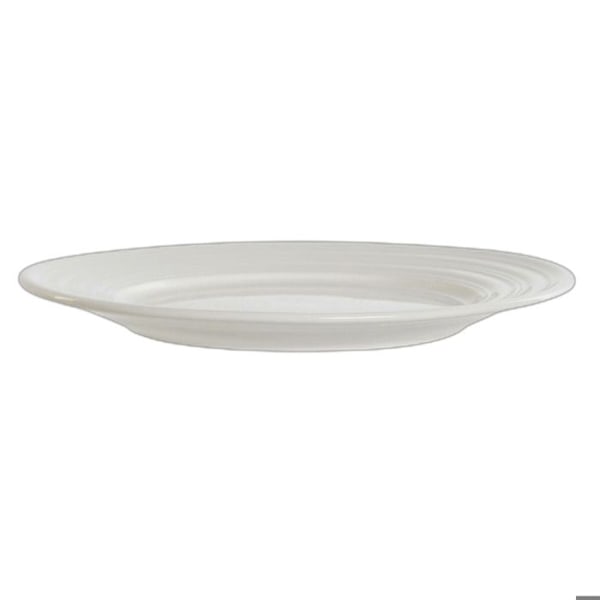 Tallrik - DKD Home Decor - Vit - Porslin - Set om 4 - Mått 19x19 cm Vit