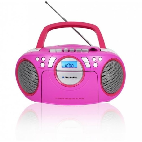 CD-MP3-afspiller - Blaupunkt - BB16PK - Farve Rosa - CD/MP3 lydsystem