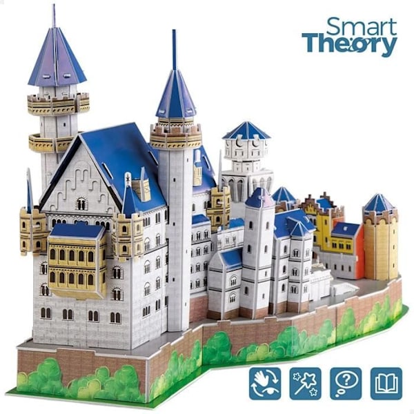 Puzzle 3D - ColorBaby - Ny Svane Slot - Multicolor - Uden Værktøjer