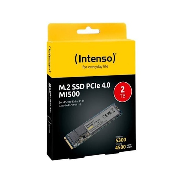 Intenso 2 TB SSD Intern NVMe/PCIe M.2 PCIe NVMe 4.0 x4 Retail 3836470