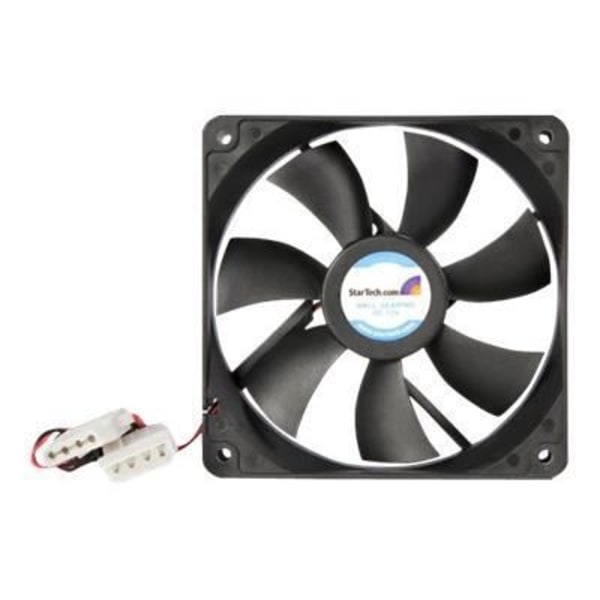 STARTECH kaksoiskuulalaakerinen PC-tuuletin - LP4-virtalähde - 120 mm - 120 mm - kaksoiskuulalaakeri - 4