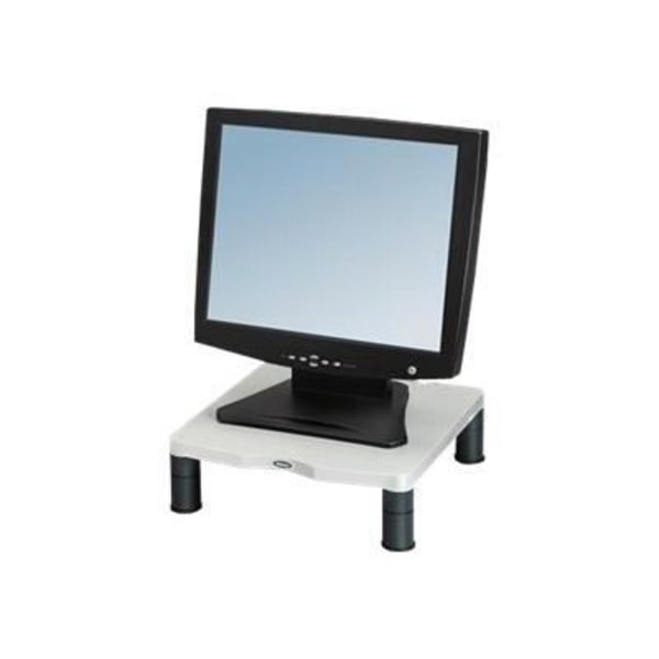 FELLOWES standardinäyttötuki - Platinanharmaa - 91712 - Leveys 33.7 cm - Syvyys 34.6 cm - Korkeus 10 cm