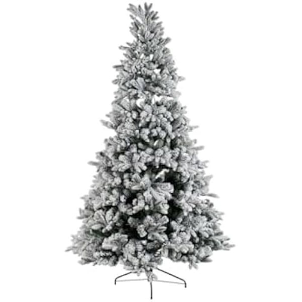 Julgran - DKD Heminredning - Snöig - 210 cm - Polyeten - Flerfärgad Flerfärgad